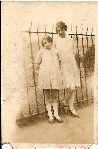 Evelyn and May Hallmark Walking Day c1927 Evelyn and May Hallmark Walking Day c1927