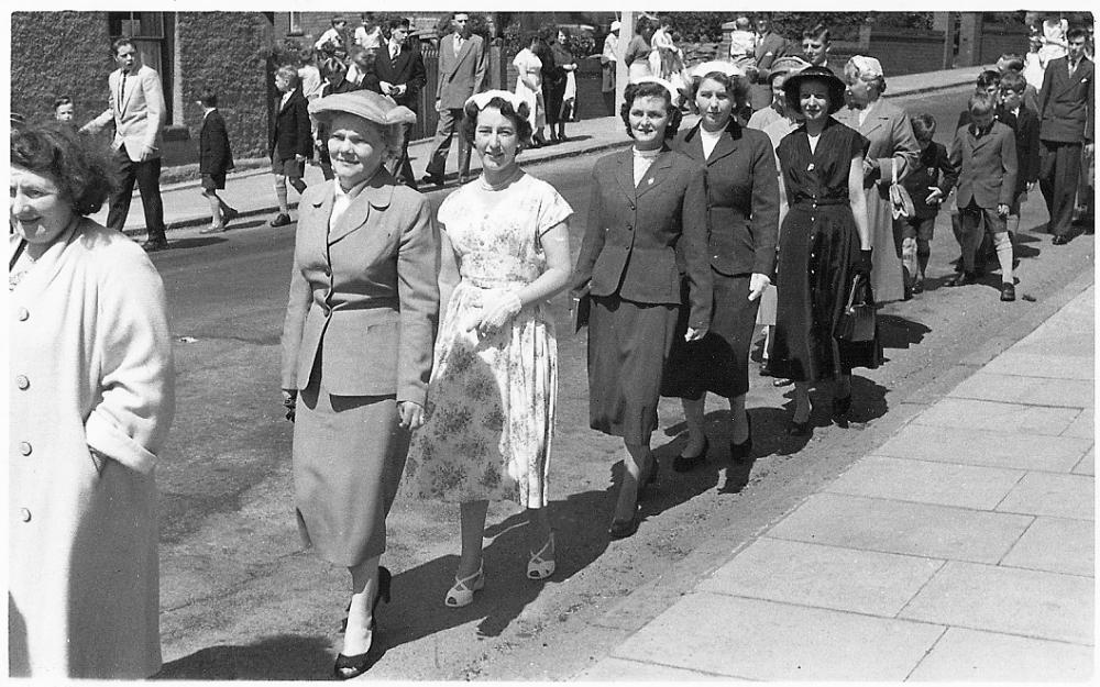 St Stephen's Whelley Walking Day Mid 1950s St Stephen's Whelley Walking Day Mid 1950s