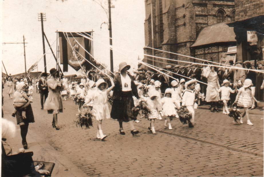 Passing St Mary's on Warrington Road