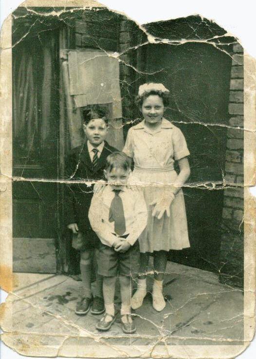 Barbara, Ken and Colin Mitchinson after the Walking Day, 1961.