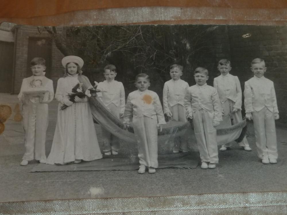 St Pat's crowning group 1947 St Pat's crowning group 1947