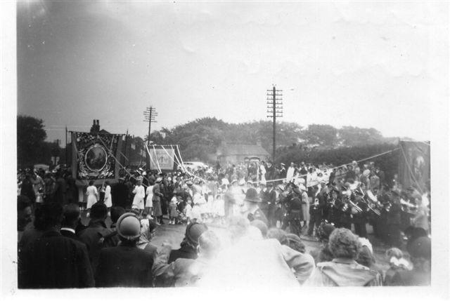 The procession from Back Lane