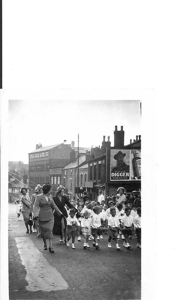 St Catharine's Walking Day - Scholes Lights circa 1950