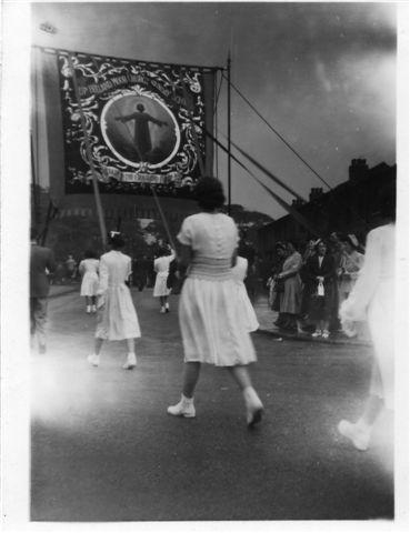 The procession at Holland Moor, 1949/50.