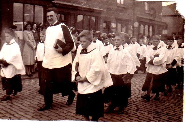 walking day circa 1950 St. Matthews Highfield