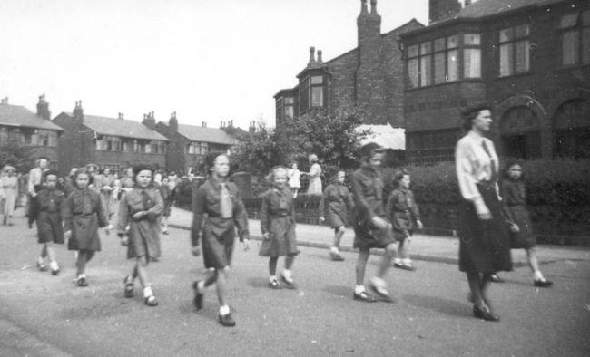 Brownies, Holme Avenue, c1950. Brownies, Holme Avenue, c1950.