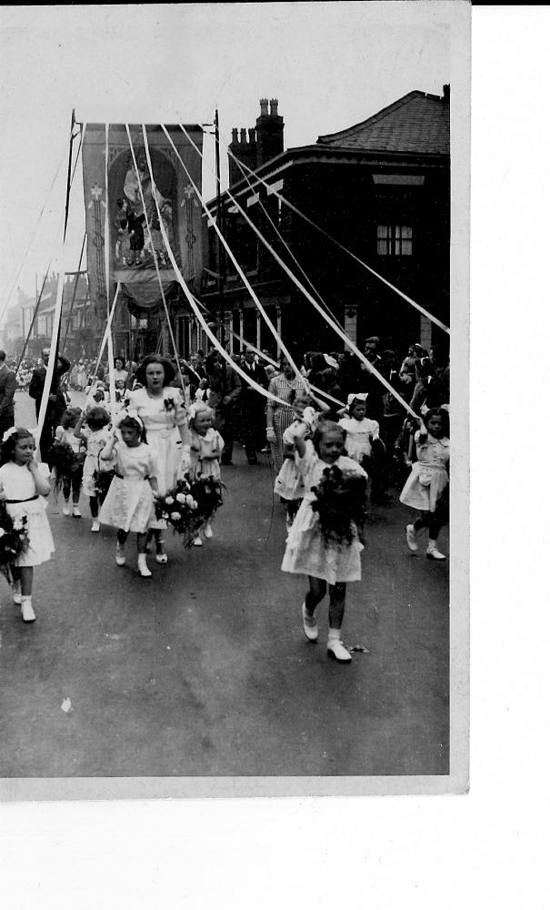 St Catharine's Walking Day Scholes circa 1949/50