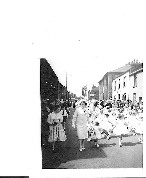 St Catharine's Walking Day Scholefield Lane late 1950s St Catharine's Walking Day Scholefield Lane late 1950s