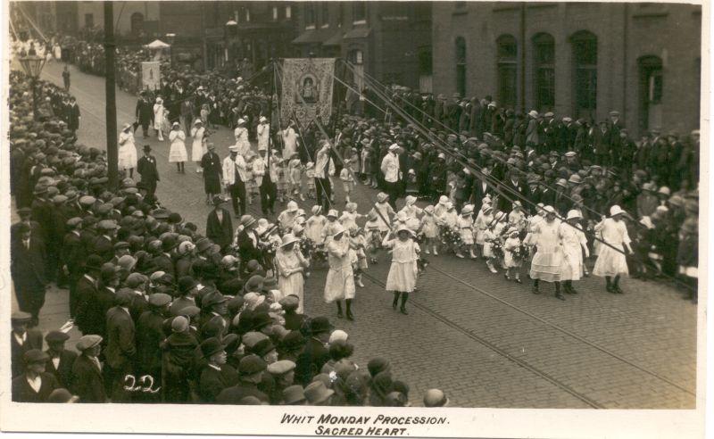 Whit Monday Procession, Sacred Heart. Whit Monday Procession, Sacred Heart.