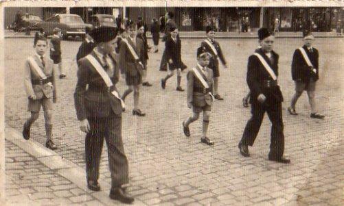 Boys Brigade on Wigan Market Sq in 1961/2