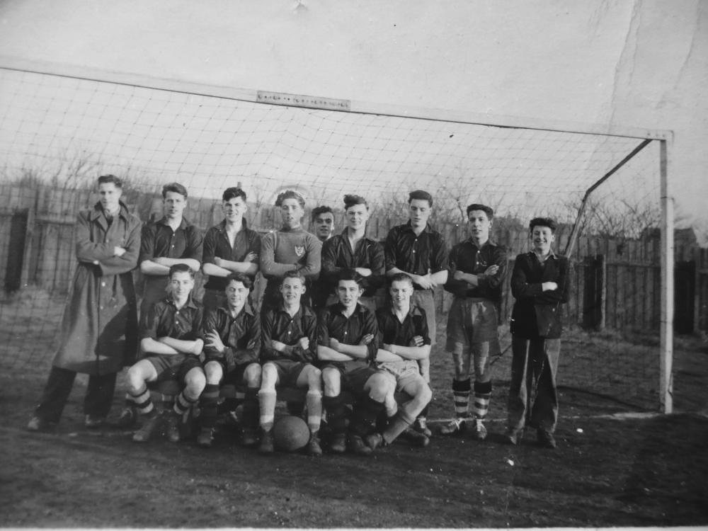 St.Catherines  football team-c.1940s  harry liptrot -goalkeeper