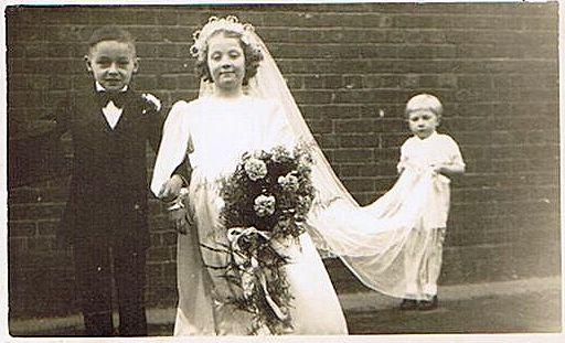 Mock Wedding, c1948. Mock Wedding, c1948.