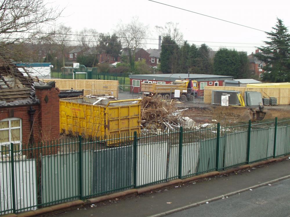 Demolition of Beech Hill school, January/February 2010