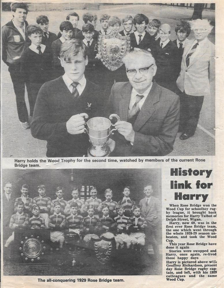 1984 Wigan Cup and League Winners Under 15's