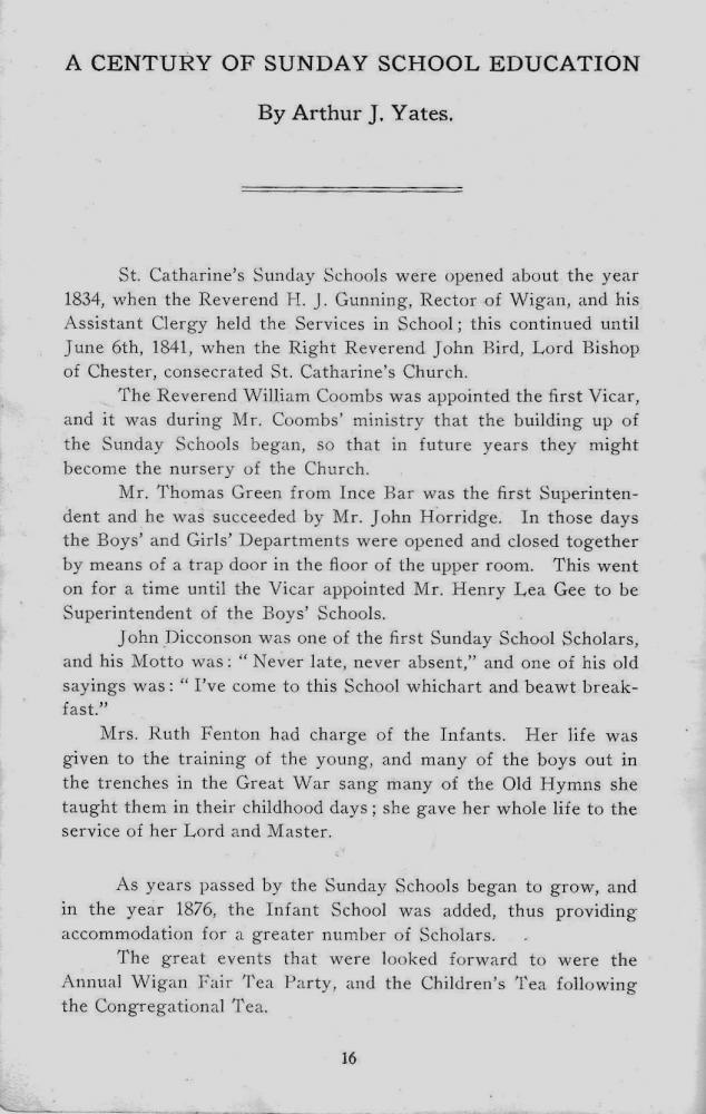 St Catharine's Junior and Infants School Centenary Handbook 1834-1934