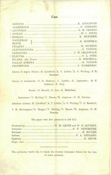 Wigan Grammar School December 1954 Wigan Grammar School December 1954