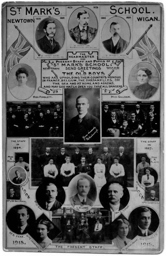 St Mark's School Newtown - Greetings to the Old Boys serving in WW1 postcard c1915. St Mark's School Newtown - Greetings to the Old Boys serving in WW1 postcard c1915.