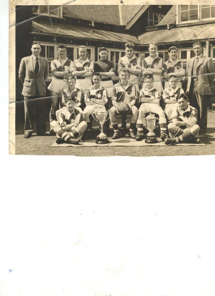 A-in M Sec Mod school, Senior Football team 1955-56 A-in M Sec Mod school, Senior Football team 1955-56