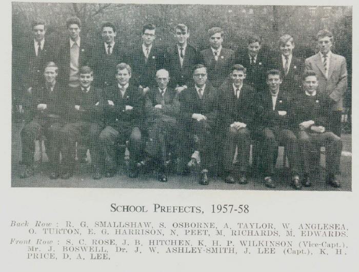 Wigan Grammar School 1958