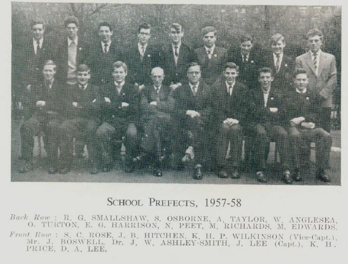 Wigan Grammar School 1958 Wigan Grammar School 1958