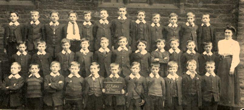 St John's RC School, 1909. St John's RC School, 1909.