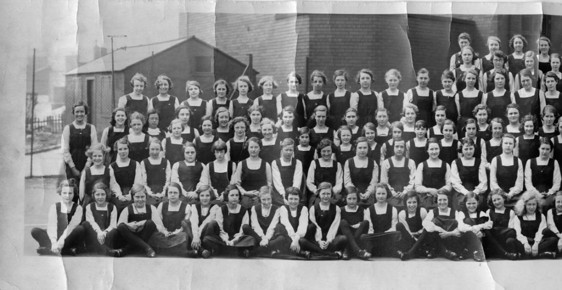 Wigan Girls' High School pupils, c1933. Wigan Girls' High School pupils, c1933.