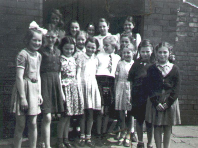 Top class of junior girls, c1948.
