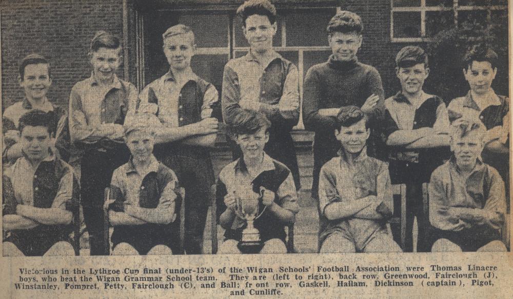 Wigan Schools U13s Football Champions Wigan Schools U13s Football Champions