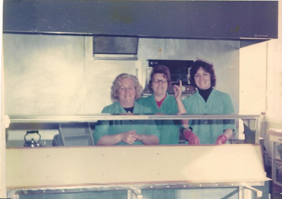 Dinner ladies at St. Edmund Arrowsmith school