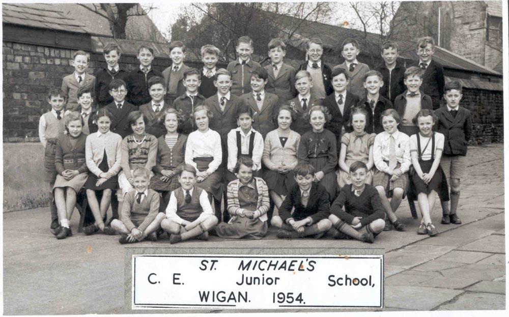 St Michael's C.E. Junior School, Wigan, 1954 St Michael's C.E. Junior School, Wigan, 1954