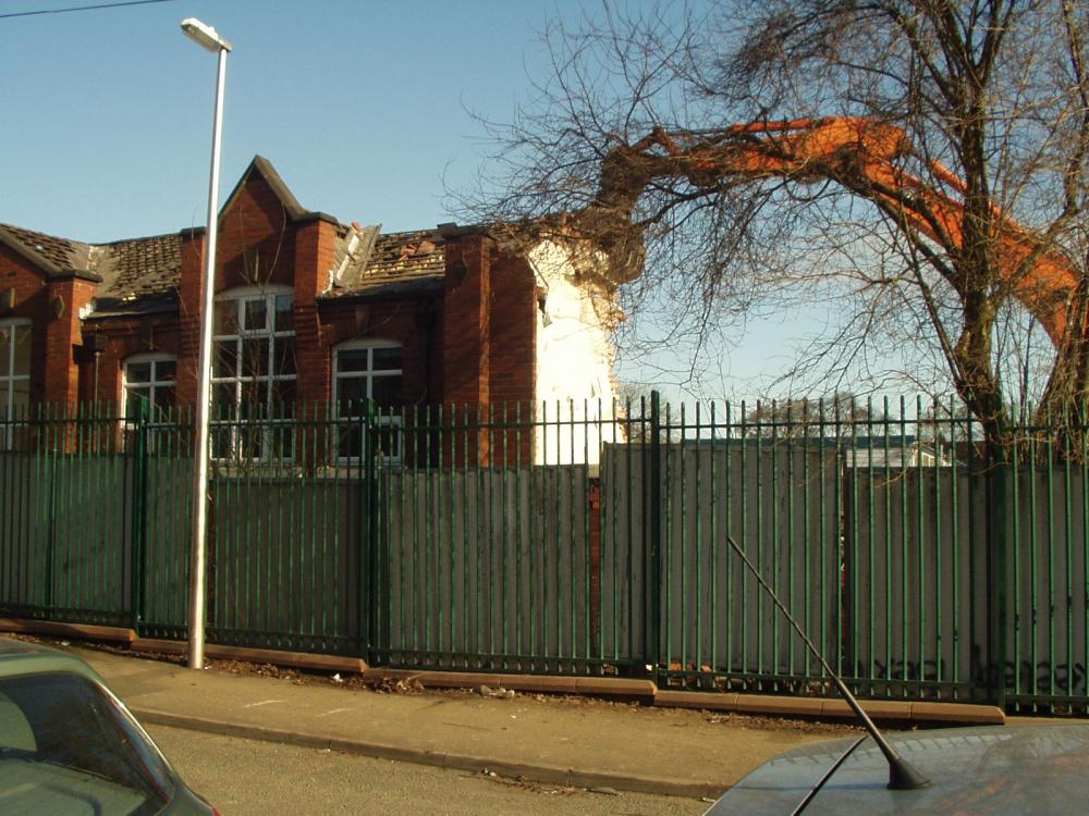 Demolition of Beech Hill school, January/February 2010