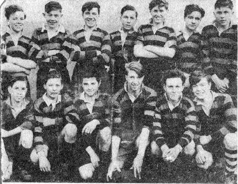Rose Bridge School Rugby team, 1954-55. Rose Bridge School Rugby team, 1954-55.