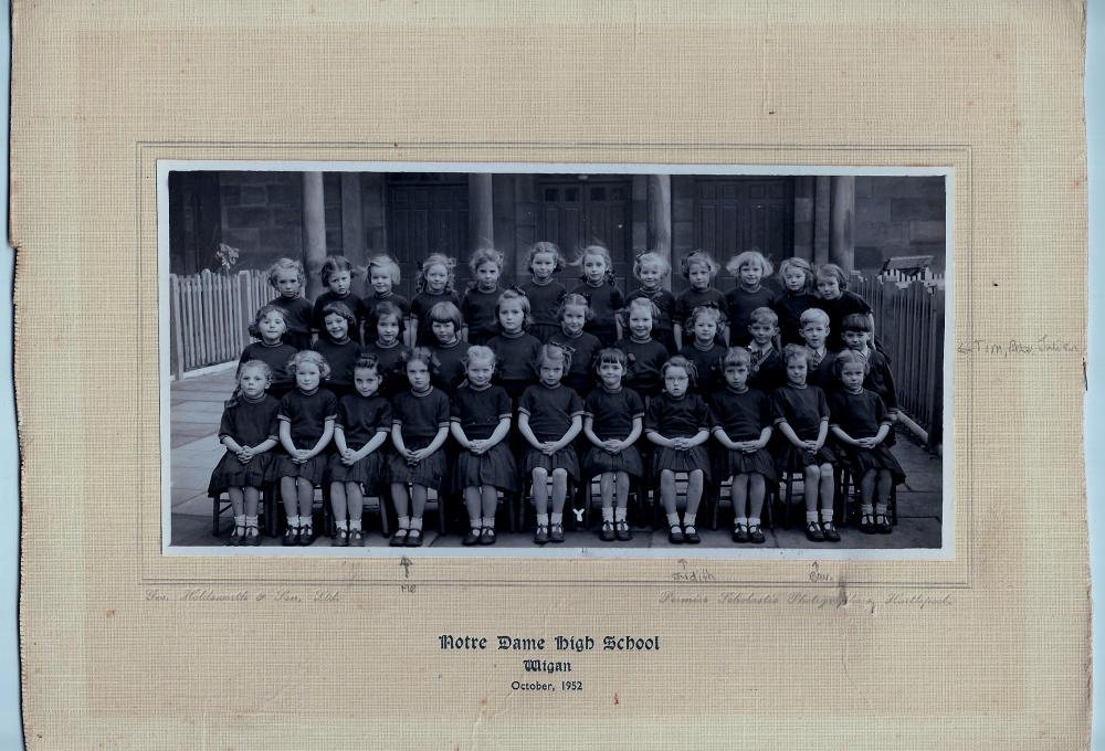 First year of junior school 1952