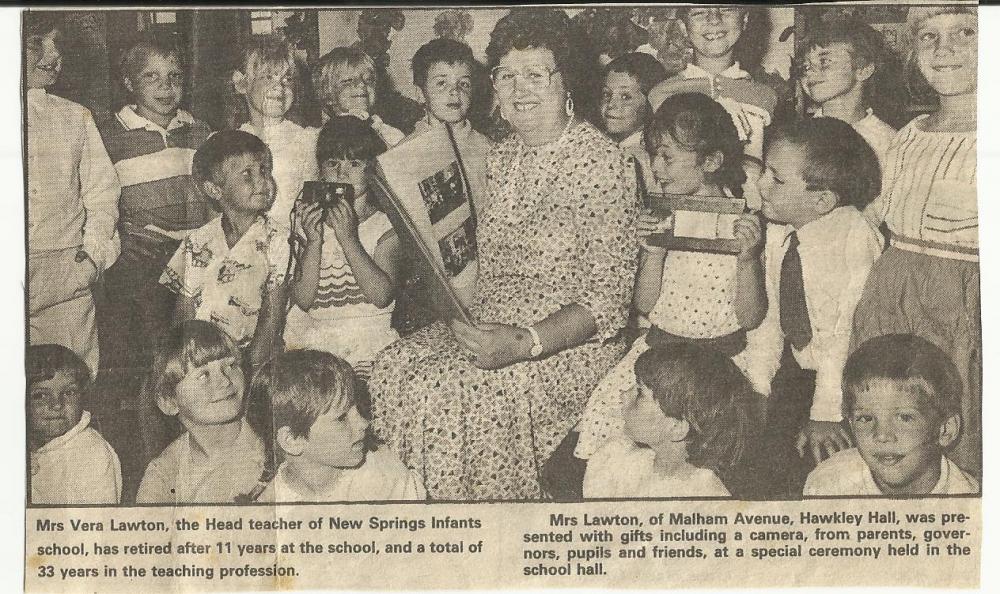 New Springs Infants July 1988 New Springs Infants July 1988