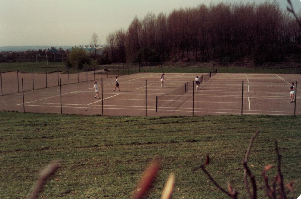 Tennis Courts at Whitley High School