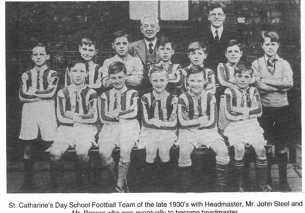 St Catharine's Infants and Junior Chool Scholes Football Team circa late 1930s