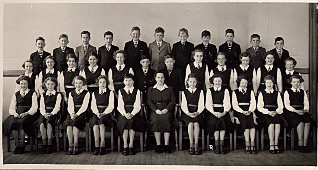 Form 3A at Hindley & Abram Grammar School, 1954.