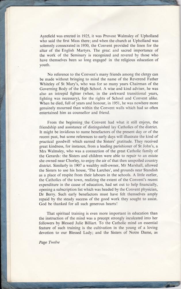 Notre Dame Centenary Souvenir Booklet 1954 Notre Dame Centenary Souvenir Booklet 1954