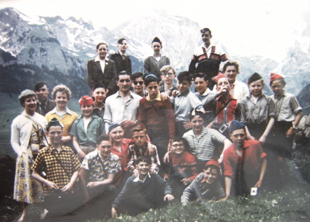 Whelley Sec Mod trip to Switzerland 1958
