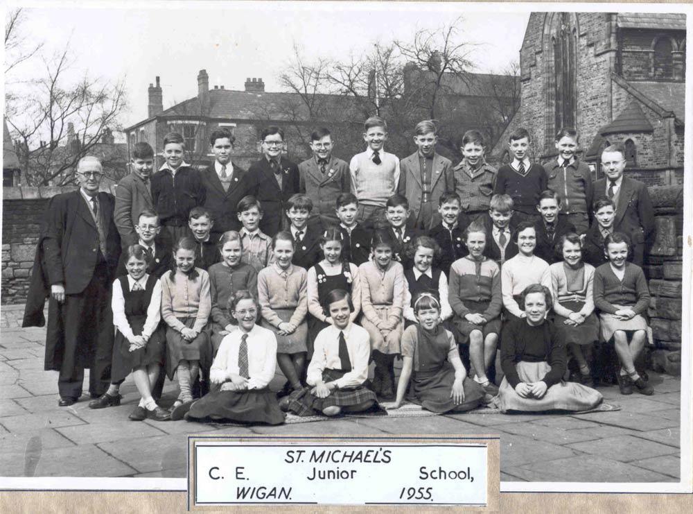St Michael's C.E. Junior School, Wigan, 1955 St Michael's C.E. Junior School, Wigan, 1955