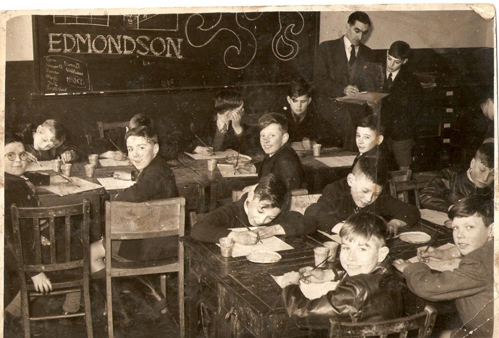 Jack Edmondson's art class, c. 1954-1955