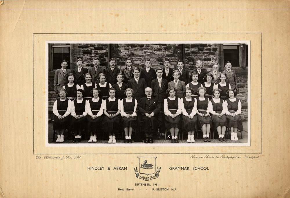 Hindley & Abram Grammar School, September 1951 Hindley & Abram Grammar School, September 1951