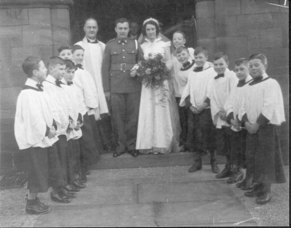 Choir taken at Highfield church c1945