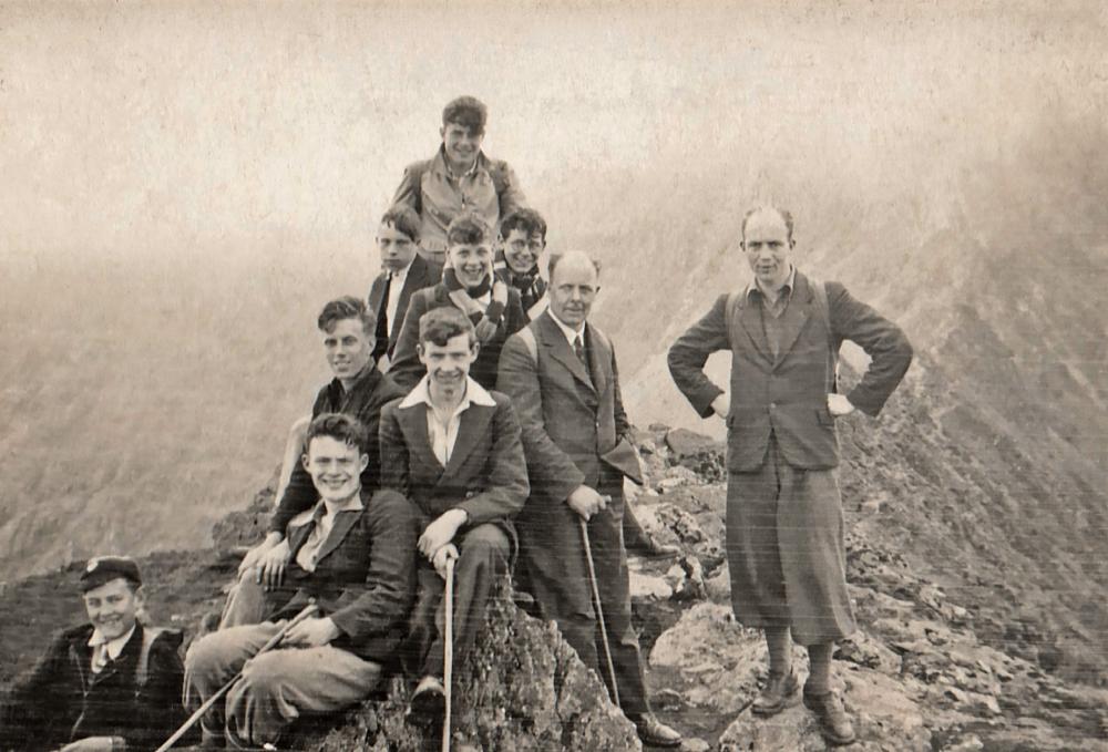 Hindley and Abram Grammar pupils hiil-walking 1935