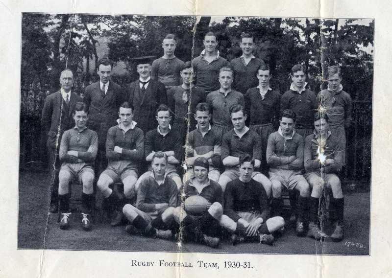 Rugby Football Team, 1930/31. Rugby Football Team, 1930/31.