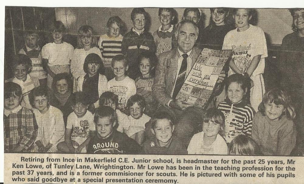 Ince in Makerfield C.E. Junior School July 1988