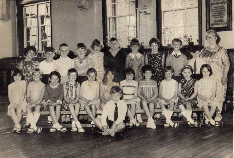St. George's School, 1968, with teacher Mrs Scally. St. George's School, 1968, with teacher Mrs Scally.