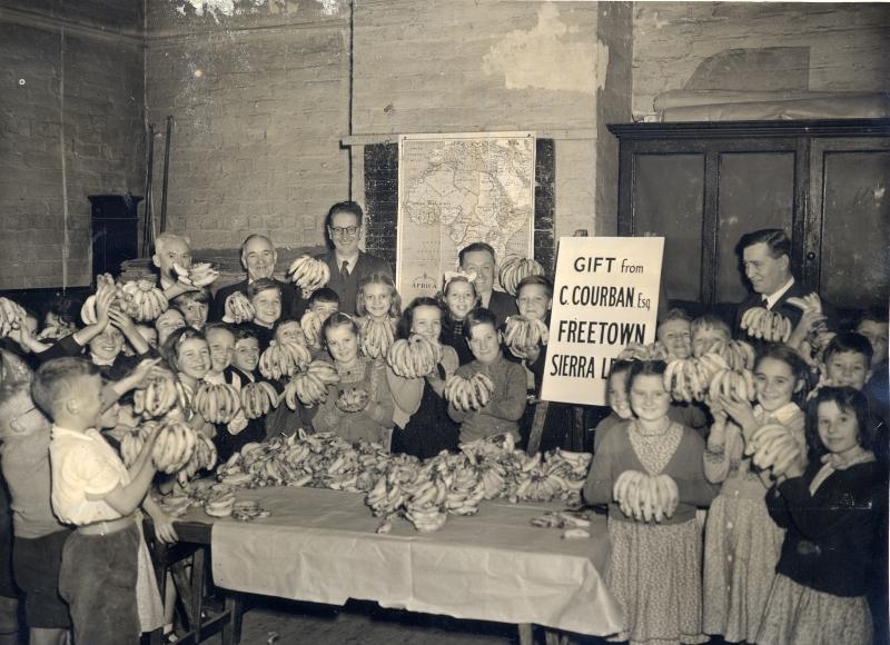 Photograph No1. Distribution of Bananas 19th September 1950 Photograph No1. Distribution of Bananas 19th September 1950