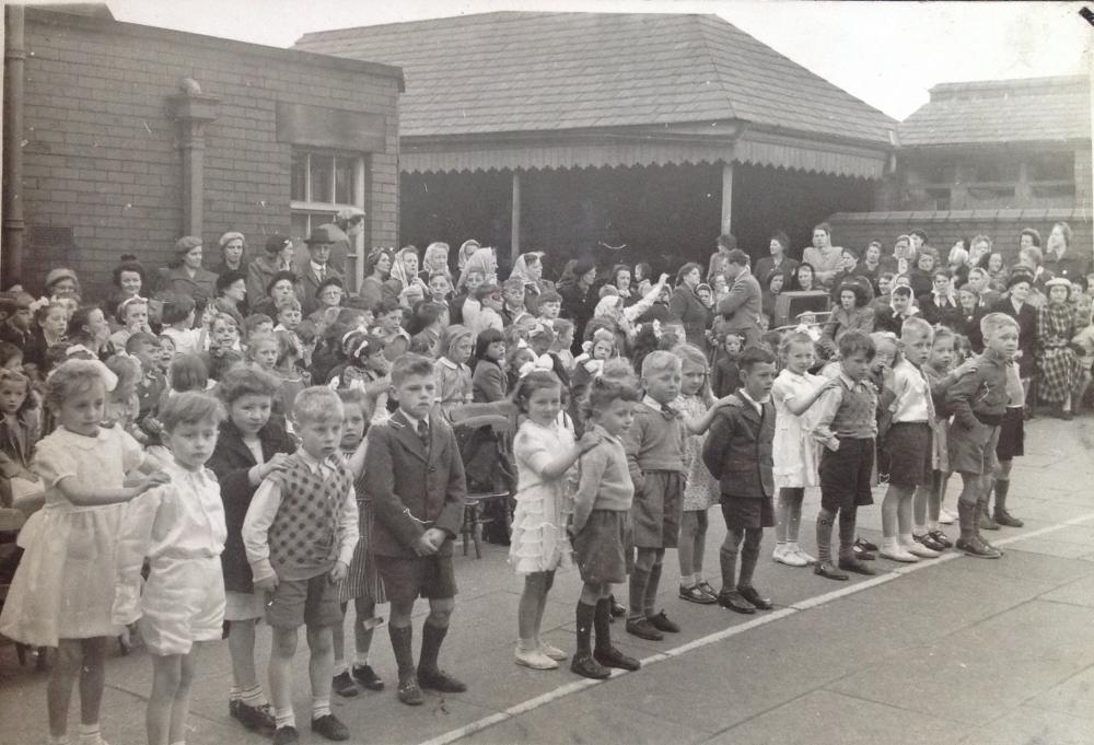 Coronation celebration event at Argyle St. Junior school 1953. Coronation celebration event at Argyle St. Junior school 1953.