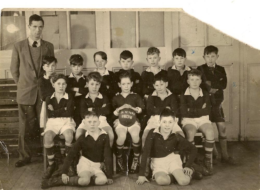 St Peter's Bryn Football Team 1957-8 St Peter's Bryn Football Team 1957-8